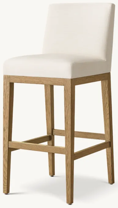 Photo 1 of Armless Fabric Bar & Counter Stool Beige 2 Pack