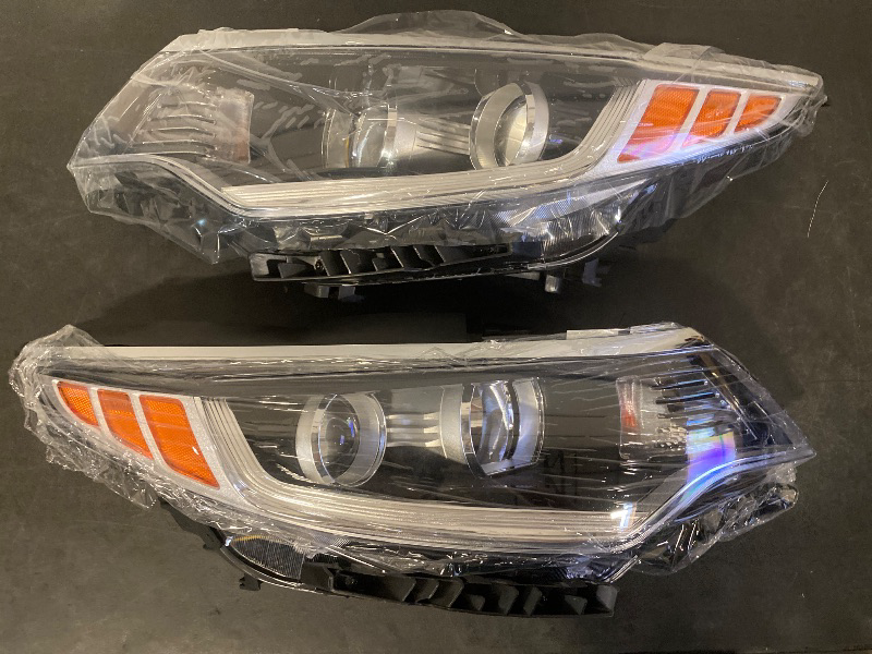 Photo 1 of Front Headlight Assembly for 2016 2017 2018Kia Optima,Left Driver+Right Passenger Side Replacement,Halogen Headlamp w/LED DRL Black Housing