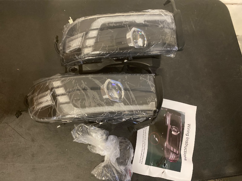 Photo 1 of Left + Right Modified headlights for 1994-2002 Dodge Ram