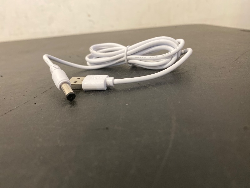 Photo 1 of 5 FT. USB to Power Cable Charger Cord Multi-use Charging Cable for Table Lamps, Fans, Tablets Compatibility Easy to Use Portable Design