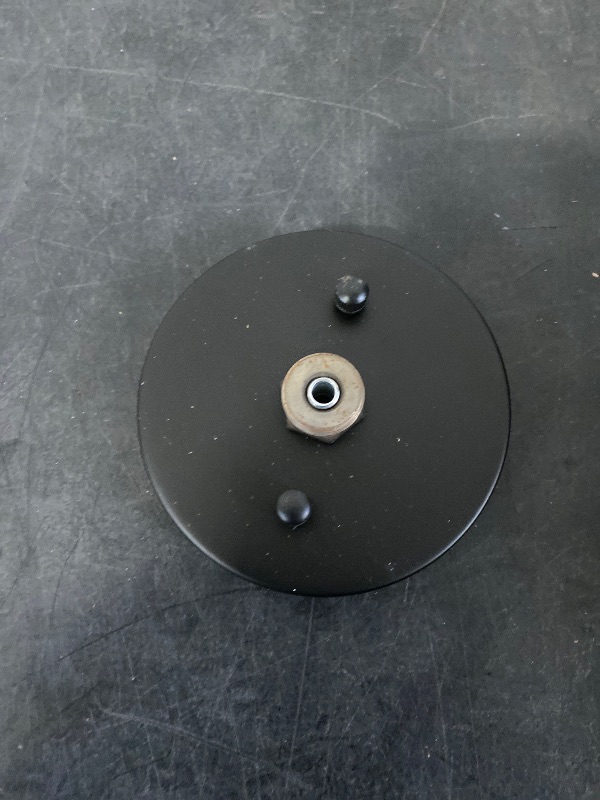 Photo 1 of 4.72 Inches Ceiling Canopy Light Kit Ceiling Plate Cover 3 Holes with Hardwares and Universal Light Circle Crossbar Plate for Pendant Lighting or Chandelier- Black 12cm