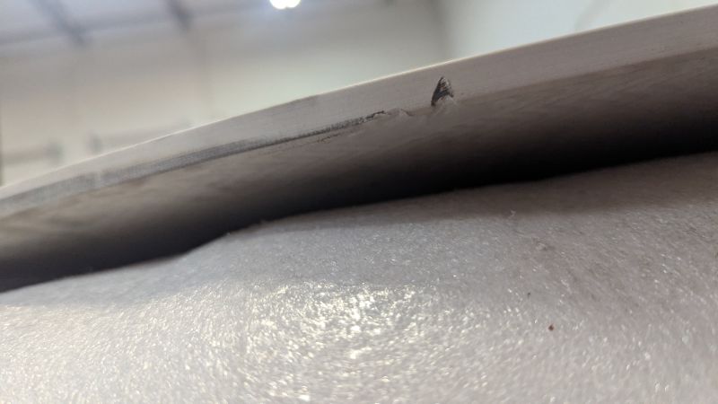 Photo 1 of Only includes table top| 59" Round Sintered Stone Dining Table for 6-8, Glossy Pandora Table top | Has Minor Cracks on end