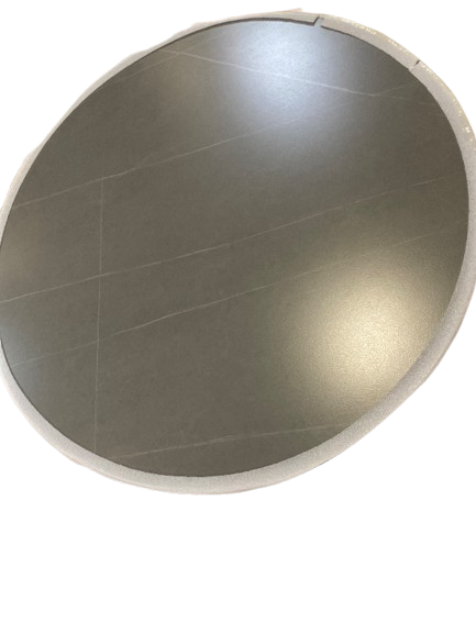 Photo 1 of Only includes table top| 59" Round Stone Dining Table for 6-8, Matte Stone Table Top Grey