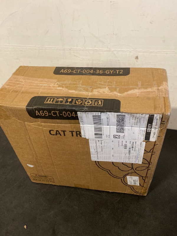 Photo 1 of Cat Tree - 35.5'' Height - w/Ladder, Fabric Scratching Post, Basket Lounge