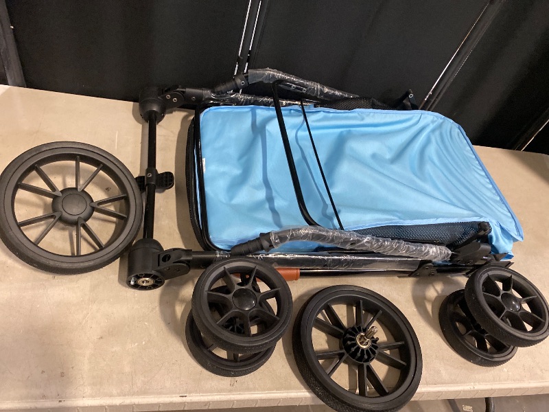 Photo 1 of Pet Stroller for Medium to Large Dogs up to 66lb, One-Button Fold System, Breathable Mesh Top & Sides, Portable Dog Wagon for Outdoor