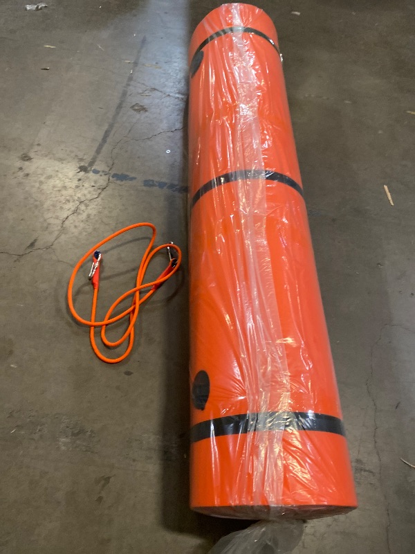 Photo 1 of 12ft Orange Floating Water Pad Pool Lake 3-Layer XPE Foam Giant Float Lounge Bed