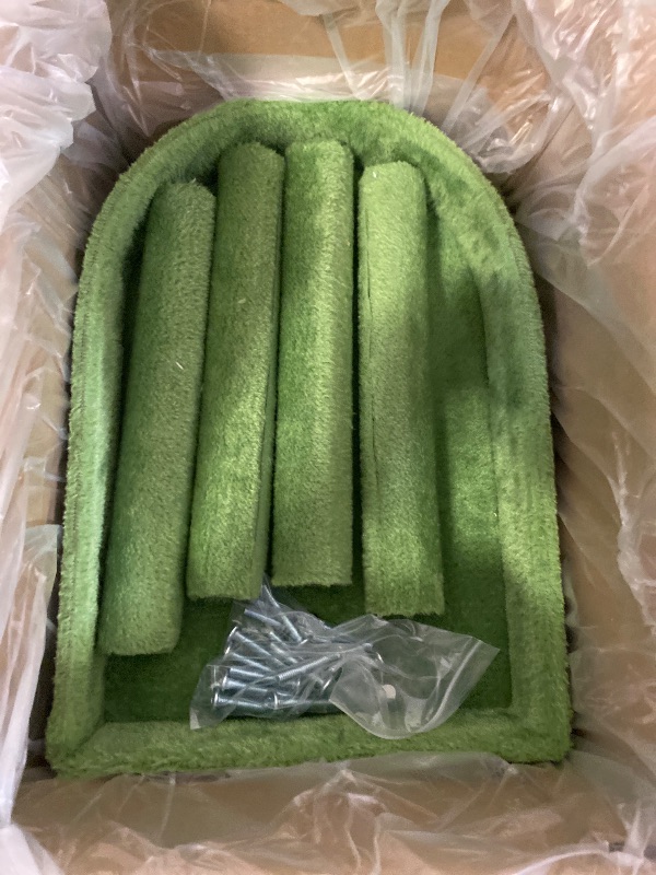 Photo 1 of 32" Height Cat Tree -Leaves Design - Lawn Green