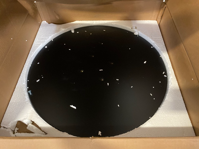 Photo 1 of 23.5 Inch Round Bar Table, 27.5"-36" Height-Adjustable, Black