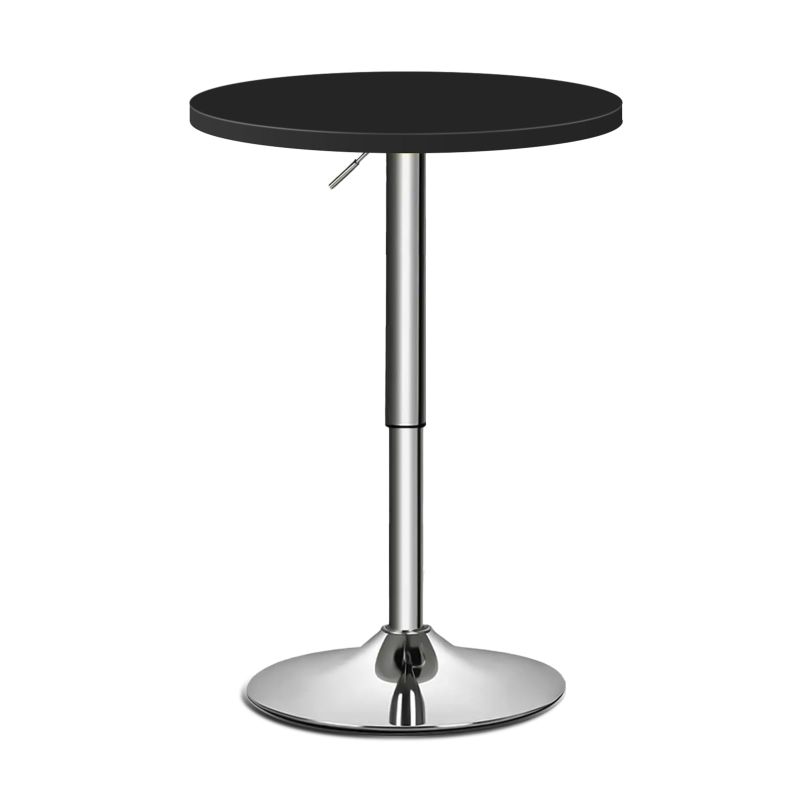 Photo 1 of 23.5 Inch Round Bar Table, 27.5"-36" Height-Adjustable, Black