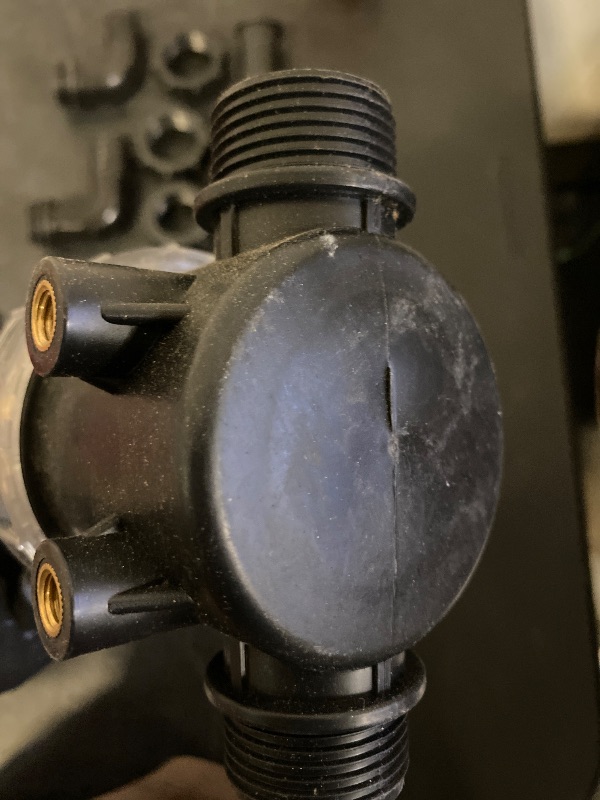 Photo 1 of 3/4''1/2''hose barb filter, sedimentation filter accessories for inlet water of pressure washer (304 stainless steel, with 40 mesh and 100 mesh filter screens) | Dirty