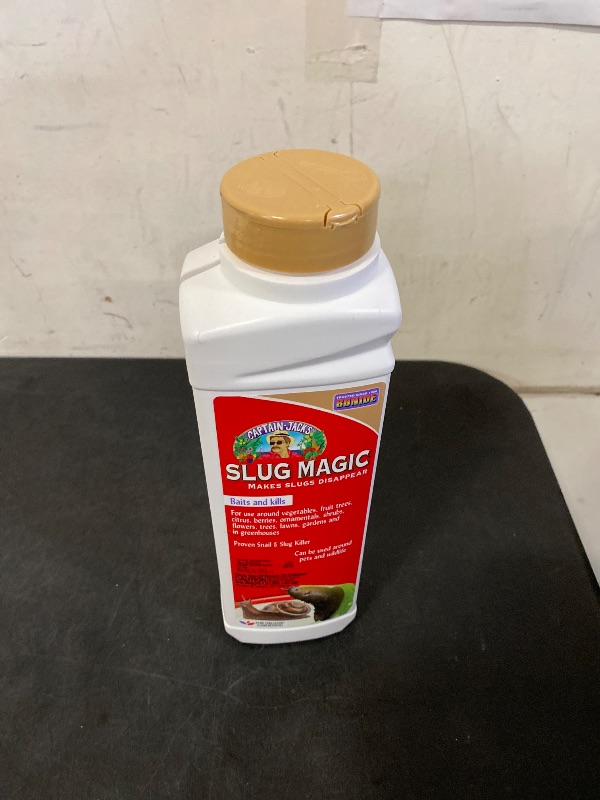 Photo 1 of Captain Jack's Slug Magic Granules, 24 oz Snail & Slug Killer, For Organic Gardening, Pet Safe Formula