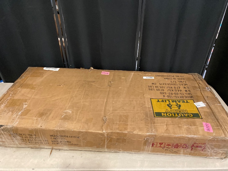 Photo 1 of Includes Box 2/3 | Missing two boxes | 4-Door Armoire Wardrobe Closet With Drawers & Shelves, 70.87"H Freestanding Armoire Closet With Hanging Rods, Black
