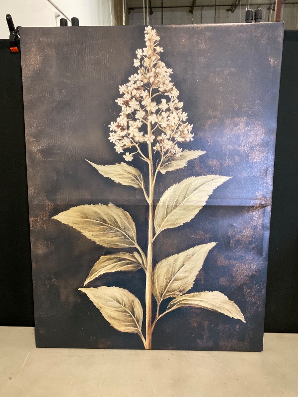 Photo 1 of 40” x 29” Weathered Floral Portrait, Framed Giclée Print | Stupell Industries · By Petal Prints Design · Ready to hang · Ideal for family room or lounge