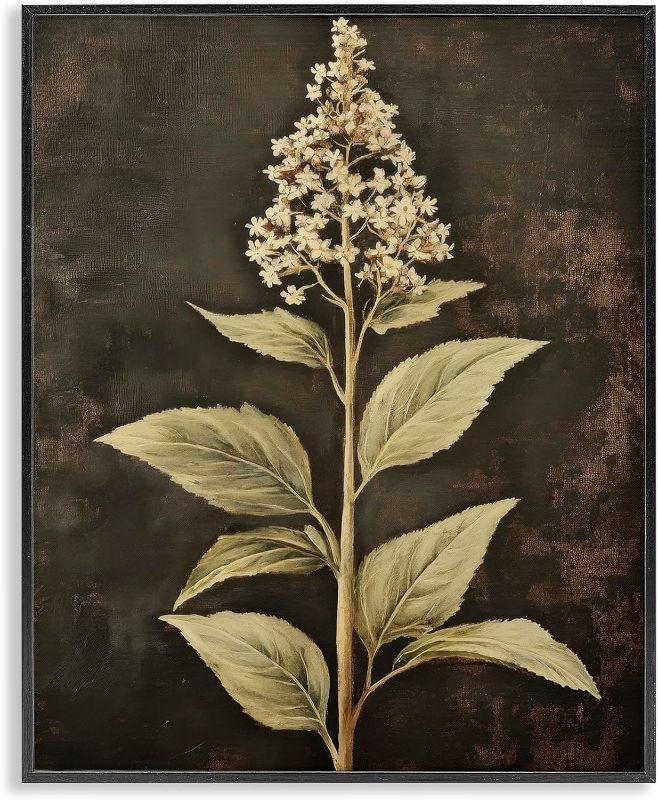 Photo 1 of 40” x 29” Weathered Floral Portrait, Framed Giclée Print | Stupell Industries · By Petal Prints Design · Ready to hang · Ideal for family room or lounge