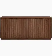 Photo 1 of Mansfield Satin Walnut MDF 68 in. Buffet Table
