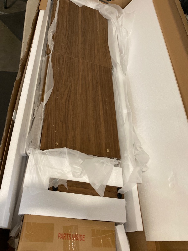 Photo 1 of Mansfield Satin Walnut MDF 68 in. Buffet Table
