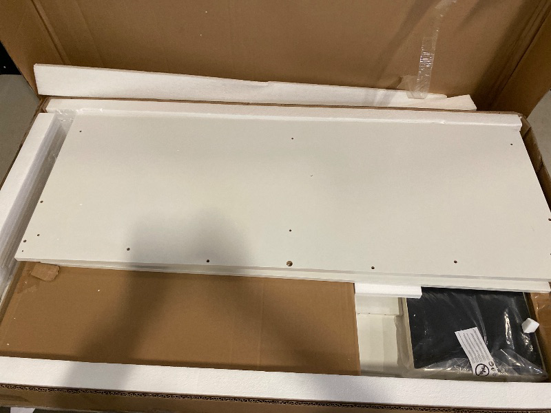 Photo 1 of Vanity Set With LED Mirror & Built-in Outlets White
