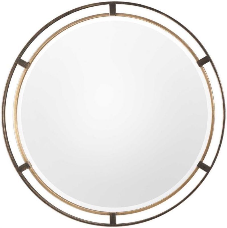 Photo 1 of Uttermost Carrizo Mirror Distressed Rustic Bronze/Antiqued Gold