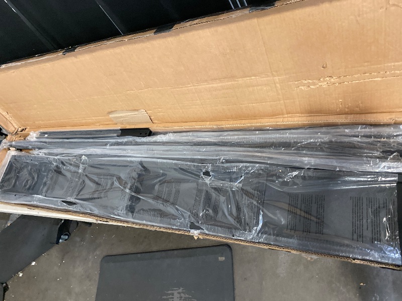 Photo 1 of Box 2/5 Only | Partial Set | 8 ft. x 12 ft. Matte Black Aspen Cedar Framed Grill Gazebo with DC Solar Power for Backyard