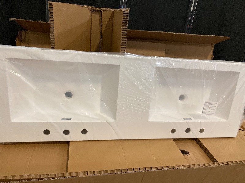 Photo 1 of ONLY includes Double Sink TOP| 59.3" Double Sink Countertop