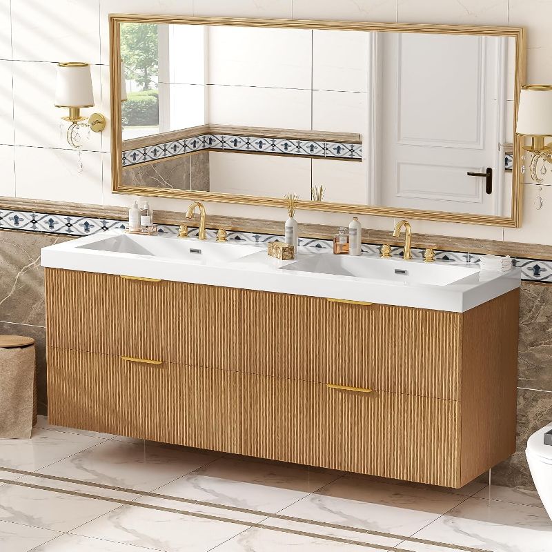Photo 1 of ONLY includes Double Sink TOP| 59.3" Double Sink Countertop