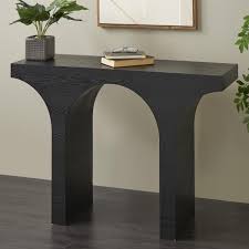 Photo 1 of Lane Modern Rectangular Wood Black Pine 45.2-in W x 32-in H Console table