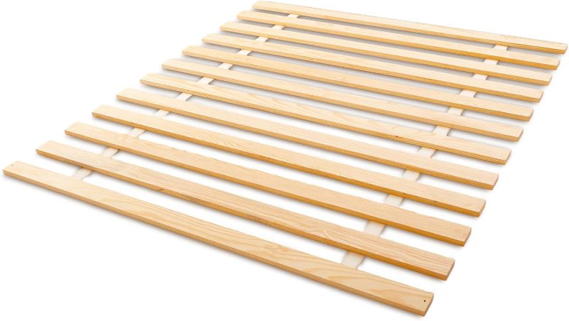 View 1 of Bed Frame Support Slats, Heavy-Duty Solid Pine Wood | Bunkie Board Under Bed-Support, Wooden Support Board for Sagging, Queen