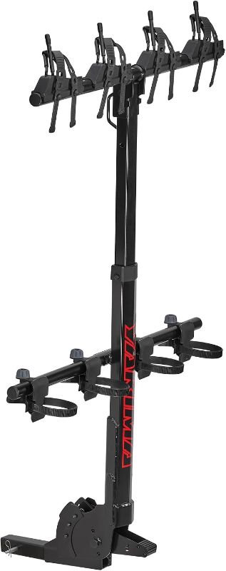 Photo 1 of Yakima HangOver Vertical Hanging Rack for Mountain Bikes, Fits 4 Bikes | Steel Hitch Rack, Bicycle Carrier Designed for Suspension-Fork Mountain Bikes