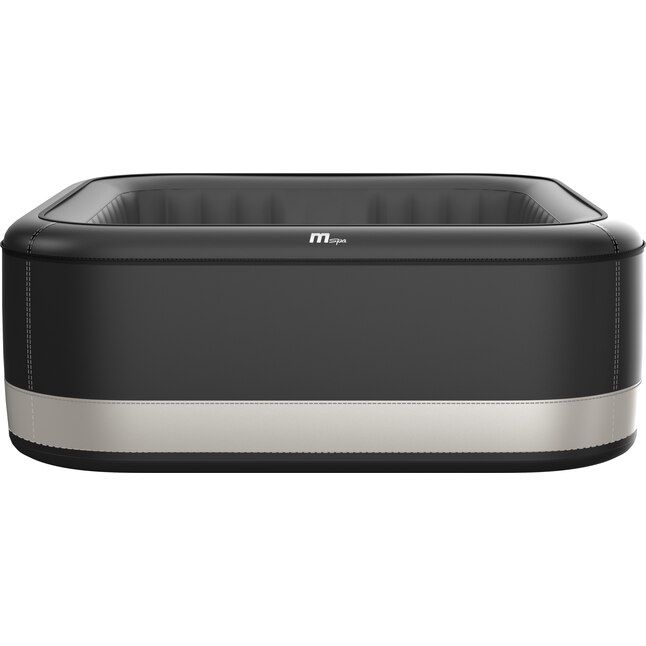 Photo 1 of M-Spa Inflatable Hot Tub 6 Person Portable Jetted Spa Plug And Play Square MSpa Black Portland