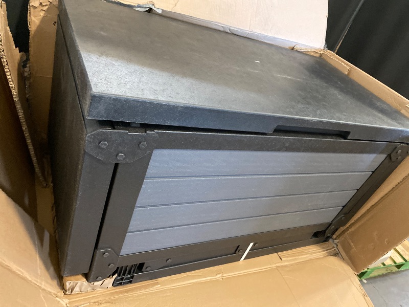Photo 1 of Keter 89.8 Qt Portable Outdoor Patio Cooling Chest, Graphite