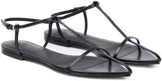 Photo 1 of Size 7 VorisVina Black Flat Sandals for Women Adjustable Metallic Buckle Ankle Strap Slide Sandals Comfortable Pointed Open Toe Slip on Sandal, 7