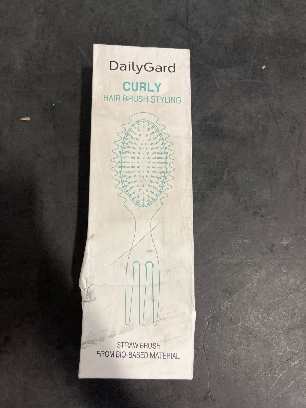 Photo 1 of Daily Gard Curly Hair Brush Set,Curl Defining Brush for Curly Hair,Trident Handle Design,Detangling & Shaping & Defining Curls for Women and Girls,Wet or Dry Hair(Green)