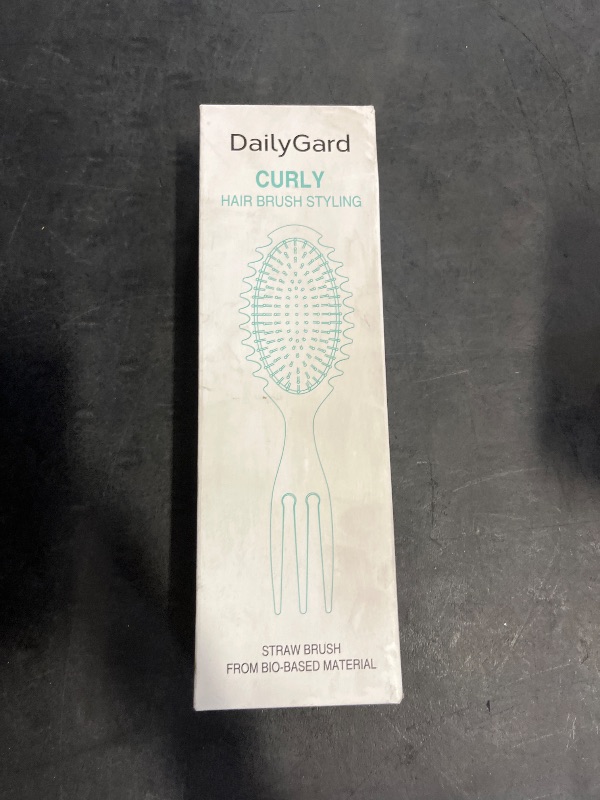 Photo 1 of Daily Gard Curly Hair Brush Set,Curl Defining Brush for Curly Hair,Trident Handle Design,Detangling & Shaping & Defining Curls for Women and Girls,Wet or Dry Hair(Green)