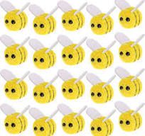 Photo 1 of 30 PCS Wool Felt Bees, Mini Plush Honey Bee Pom, Decorations for DIY Clothing, Hat, Gift, Scrapbooking, Jewelry Accessories, Bee Themed Party Decoration