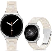 Photo 1 of Compatible with Samsung Galaxy Watch 8 Band Resin, Galaxy Watch 8 Classic Band 46mm Bracelet Wristband Replacement Strap for Galaxy Watch 8 Band 40mm 44mm Accessory with Stainless Steel Buckle
