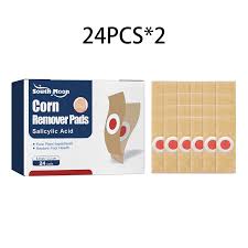 Photo 1 of 2025 New Corn Remover Pads, Foot Corn Remover Patch, 24 Pcs Corn Removal Pads, Corn Removal Ideal for Relief Corn Pain and Foot Care, Corn Plasters with Hole for Feet, Hand, Toe
