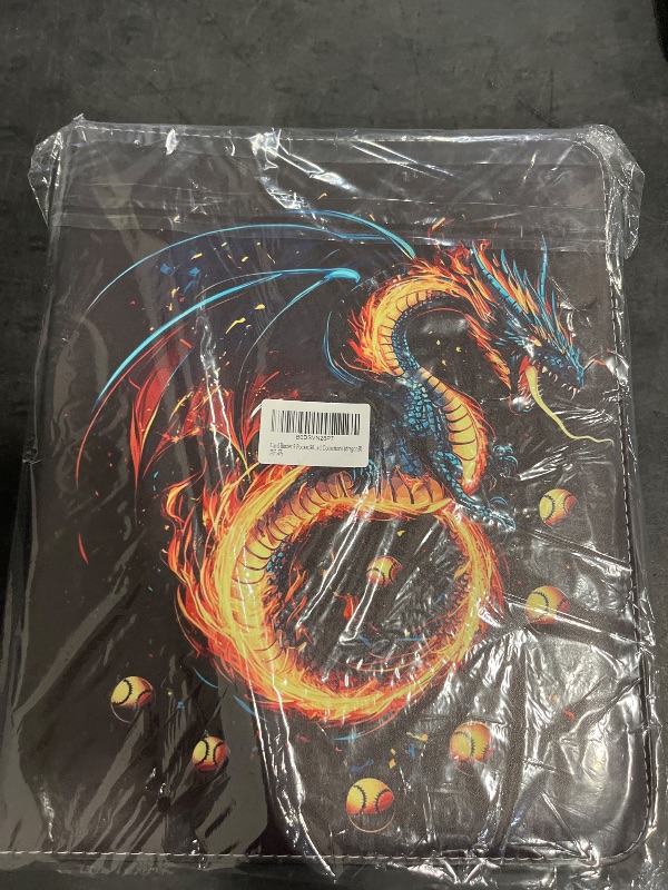 Photo 1 of Deluxe Fire Dragon Trading Card Binder - 9-Pocket Zipper Binder with 900 Pockets, Ideal for Boys, Girls, and Card Enthusiasts - Collectible Trading Card Albums, Cases & Sleeves
