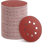 Photo 1 of 150pcs Sanding Discs Set, 5-Inch 8-Hole Sandpaper, Including 60,80,100,120,150,180,240,320,400,600 Grit for Woodworking or Automotive (400 Grit 150pcs)