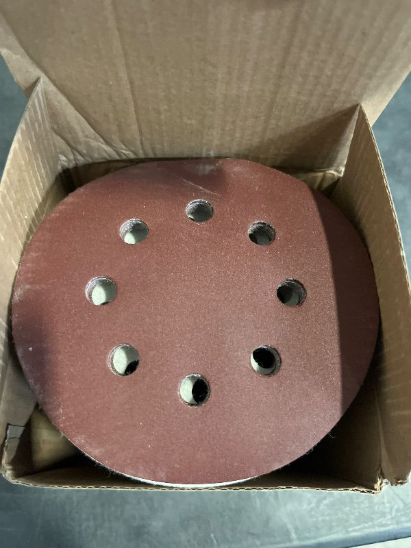 Photo 1 of 150pcs Sanding Discs Set, 5-Inch 8-Hole Sandpaper, Including 60,80,100,120,150,180,240,320,400,600 Grit for Woodworking or Automotive (400 Grit 150pcs)