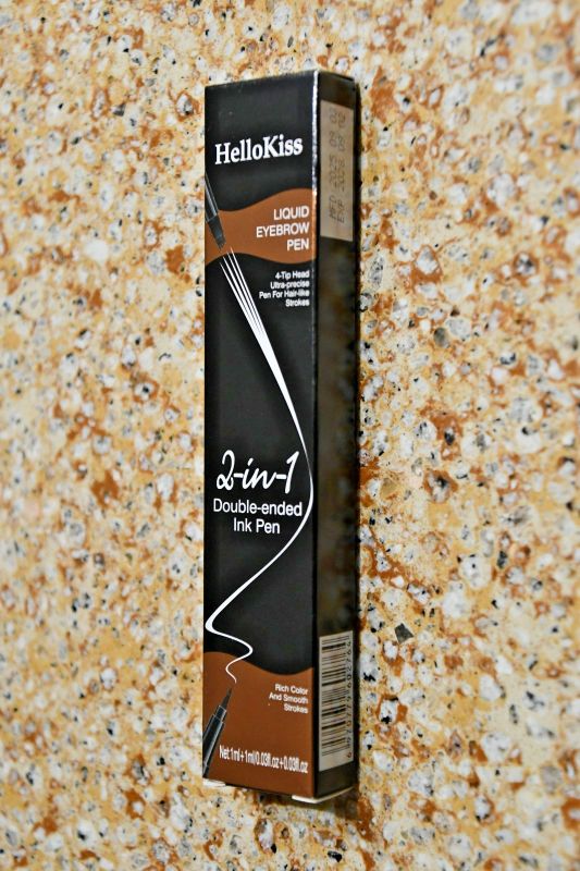 Photo 1 of HelloKiss Double Ended Precise 4-Tip Head 02# DARK BROWN Liquid Eyebrow Pen