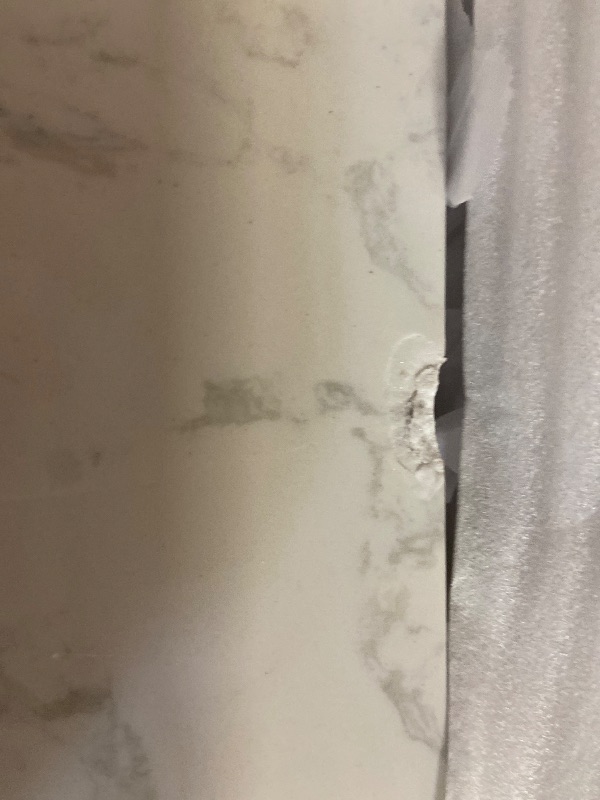 Photo 1 of 30'' Wall-Mounted Single Bathroom Vanity with Engineered Stone Top