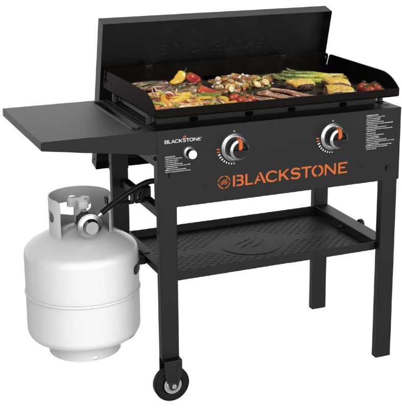 Photo 1 of Blackstone Original Outdoor Griddle, 28 Inch 2-Burner Flat Top Grill with Hard Cover, Black

