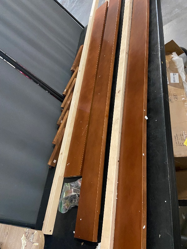 Photo 1 of  Mid-Century Panel Bed - Queen Size - Castanho Finish