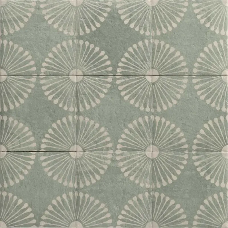 Photo 1 of Amanecer 8" x 8" Satin Porcelain Floor and Wall Tile (Set of 25)