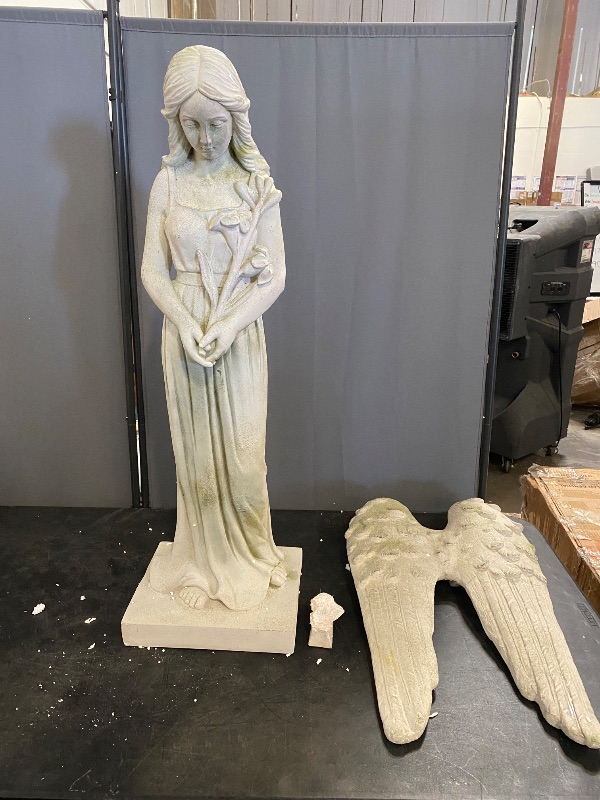 Photo 1 of Hi-Line Gift Ltd Angel with Tulip Statue