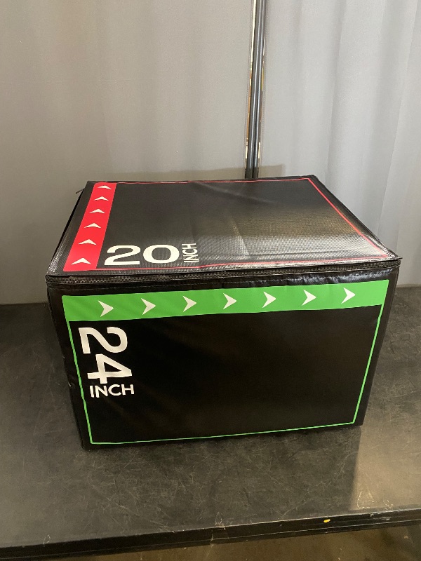 Photo 1 of BalanceFrom 3-in-1 Foam Plyometric Jump Box for Home Gym with Multiple Height Options – Versatile Plyo with Non-Slip Surface for Strength, HIIT, Step-Ups, and Agility Training