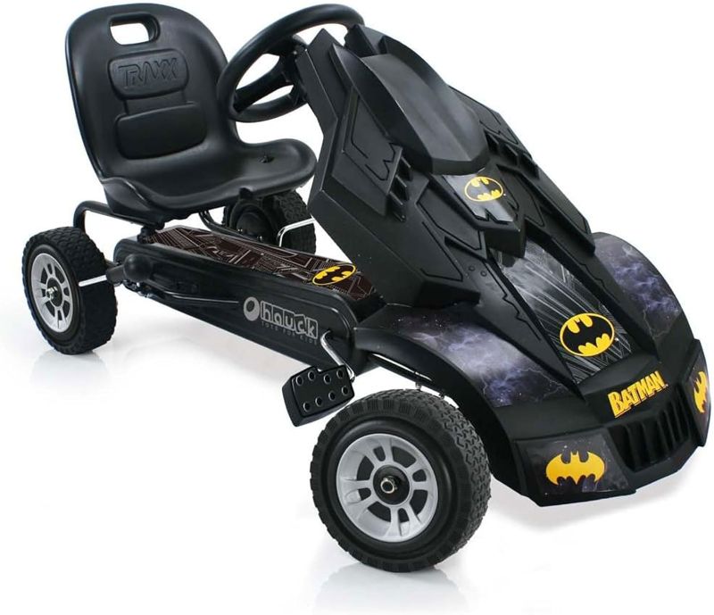 Photo 1 of hauck Batmobile Pedal Go Kart, Superhero Ride-On Car for Kids, Black