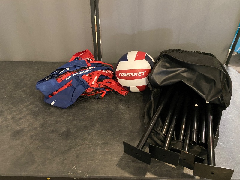 Photo 1 of Vivere CROSSNET 4 Square Volleyball Game Set with Net, Ball and Backpack