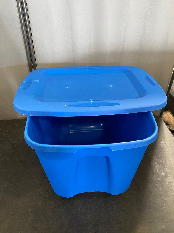 Photo 1 of Storage Tote, 32 gal., Blue