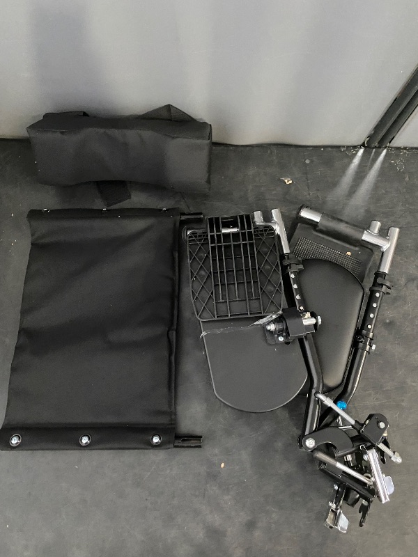 Photo 1 of 
Medline Reclining Wheelchair, Desk-Length Arms and Elevating Leg Rests, 20" x 18" Seat (W x D)